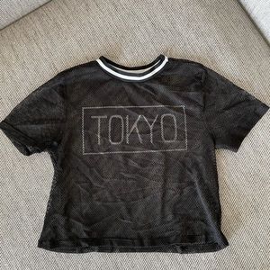 Mesh crop top